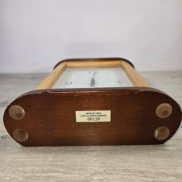 Springfield Clock Art Deco All Wood Contemporary Large Face Desk Mantle Shelf - Picture 6 of 10